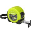 HAUTMEC Tape Measure 25ft with Fractions 1/8 – Dual Scale Metric & Imperial Measuring Tape Retractable – Compact Economical for Home DIY Renovations Crafting Quick Fixes HT0325