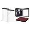 HAUTOCO 2 Pack 8.5 x 11 Legal Pads and Red PU Leather Padfolio 3 Ring Zipper Portfolio Binder
