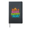 Have A Bussin Summer Bruh Last Day Of School Teacher Student Hardcover Journal, Black