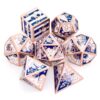 Haxtec Metal DND Dice Set, Christmas Polyhedral RPG Dice for Tabletop Games