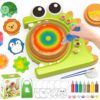 HAYXUN Dinosaur Paint Spin Art Machine Kit, Arts and Crafts for Kids Ages 4-8 – Variable Speed Painting Spinner Toys Kits, Art Supplies Birthday Gifts for Boy Girl Ages 6 7 8 9 10 11 12