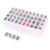 HayZBao 1.2'' American Mahjong Tile Set, 166 Tiles Only, Scratch-Resistant Melamine with Pink White Edge, No Extra Accessories