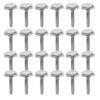 Head Metal Brads Silver 100pcs for Scrapbooking and Paper Crafts