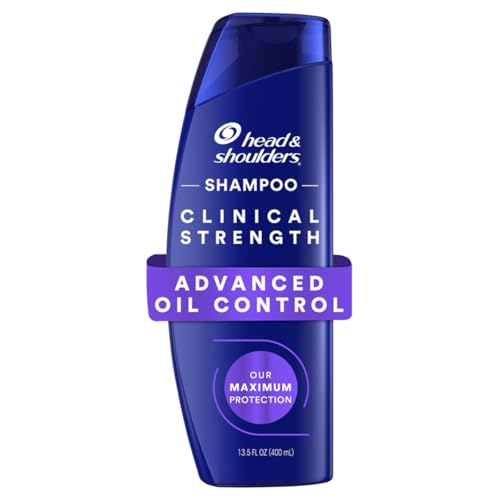 Head & Shoulders Clinical Strength Advanced Oil Control Anti-Dandruff Shampoo, 1% Selenium Sulfide, Stubborn Dandruff, 13.5 fl oz (Pack of 6)