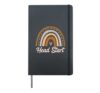 Head Start Rainbow Squad Girls Boys Teacher Back To School Hardcover Journal, Black