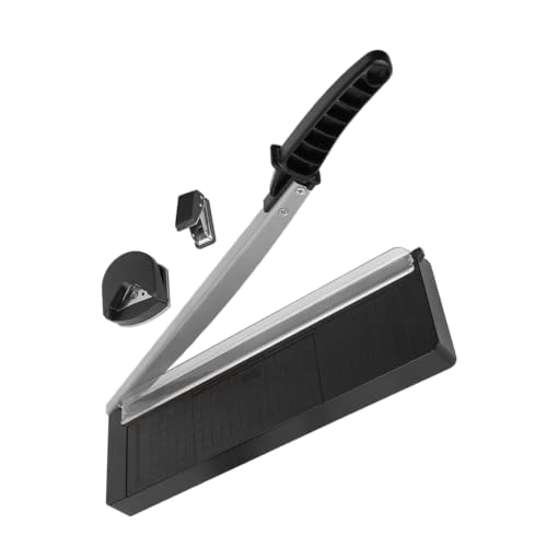 HEALEEP Portable Paper Cutter Heavy Duty Multi Function Paper Trimmer Cutter with Abs and Metal Material for Office and Daily Use, Suitable for Pictures and Photos, Space Saving Design