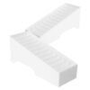Healeved 2pcs Multi-grid Phone Storage Box Desktop Organizer with 12 Grids Large Capacity Plastic Cell Phone Holder for Office and Meeting Room Use