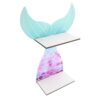 Healifty Mermaid Wall Mounted Floating Shelf Wood Hollow Design for Home