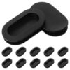 HEALLILY 12pcs Oval Piggy Bank Bottom Plug Replacement Cap Made of Sturdy PVC with Dual Layer Protection and Easy Retrieval, Creative Money Saving Box Seal for Secure Coin Storage