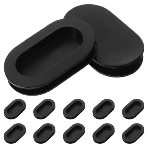 HEALLILY 12pcs Oval Piggy Bank Bottom Plug Replacement Cap Made of Sturdy PVC with Dual Layer Protection and Easy Retrieval, Creative Money Saving Box Seal for Secure Coin Storage