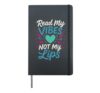 Hearing Loss Awareness Deaf Culture ASL Student Cochlear Hardcover Journal, Black