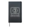 Hearing Loss Awareness Deaf Culture ASL Student Cochlear Hardcover Journal, Black
