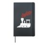 Heart Train Valentines Day Cute Love Railroad Boys Girls Hardcover Journal, Black