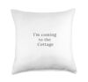 Heated Hockey Romance Cottage, Bookish Reader Gift Throw Pillow