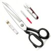 Heavy Duty Fabric Scissors - Sewing Shears for Fabric Cutting, 6mm Thick Manganese Steel Tailor Scissors, Electroplated Sharp Fabric Cutting Scissors for Cutting Clothes (10 Inch)