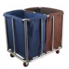 Heavy Duty Laundry Sorter Cart on Wheels - Commercial Laundry Trolley with Removable Bag for Hotels and Laundry Rooms - and Efficient Laundry (Size: B)