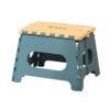 Heavy Duty Plastic Folding Stool with Handle, Indoor Outdoor Step Stool