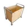Heavy Duty Rolling Laundry Sorter Cart with Wheels for Storage and Transport, Perfect for Home, Kitchen, and Hotel Linen Organization