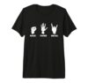 Heavy Metal Music Rock Paper Metal Funny Metalhead Humor Premium Tri-Blend T-Shirt