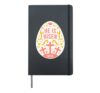 He Has Risen Easter Egg - Jesus Christ Resurrection Hardcover Journal, Black