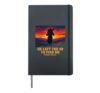He Left The 99 To Find Me Christian Faith Shepherd Sunset Hardcover Journal, Black