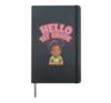 Hello 1st Grade Colorful School Design Hardcover Journal, Black