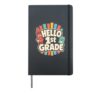 HELLO 1st GRADE Hardcover Journal, Black