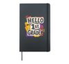 HELLO 1st GRADE Hardcover Journal, Black