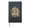 HELLO 1st GRADE Hardcover Journal, Black