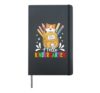 Hello Nursery Cute Cat First Day Back to School Teacher Hardcover Journal, Black
