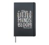 Helping Little Minds Bloom Teacher Classroom Inspiration Hardcover Journal, Black