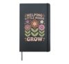 Helping Little Minds Grow Hardcover Journal, Black