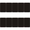 Hemobllo 10pcs Black Aluminum Metal Door Plate for Office and Cubicle Use, Multi-function Name Plate with Strong Material and DIY Printing Blank Sign