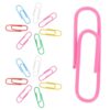 Hemobllo 400pcs Mm Colored Paper Clips Coated with Plastic and Steel Wire for Secure Clamping and Gentle Paper Protection, Non-Skid Design for Planner and School Use