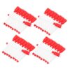 Hemobllo Dry Erase Markers with Built-in Eraser Fine Tip Black 50pcs