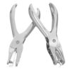 Hemobllo Heavy Duty Portable Handheld Metal Punch Single Hole Puncher 2pcs with Ergonomic Grip, Cold Rolled Steel Circle Hole Punch for Paper Crafts and Home Projects for Tags and Label
