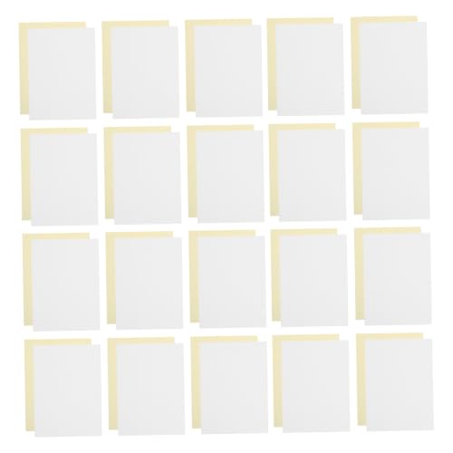 HEMOTON 50 Sets Carbonless Copy Sheets White and Yellow 2-way Duplicate Copy Sheets for Order Forms and Restaurants, Easy Archiving Portable Pads for Effortless Duplicate Creation and Time