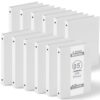 Henoyso 12 Pcs 0.5 Inch Mini 3 Ring Binders Fits 5.5" x 8.5" Paper, Holds(Capacity 140 Sheets), Plastic Flexible Three Round Rings Small White A5 Binders Bulk for School, Office Use, Photo Album