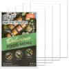 Henoyso 5 Pcs 11" x 17" Rigid Print Protectors, Heavy Duty Hard Plastic Sheet Page Protectors Crystal Menu Holder Clear Poster Sleeve Top Loading Frame for Magazine Photo Paper Poster Prints