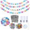 Heopeis 187pcs DIY Kit Christmas Giant Friendship Bracelet Garland Banner