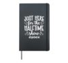 Here For Halftime Show Band Mom Marching Band Mother Hardcover Journal, Black