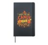 Here For The Candy Not The People Halloween Candy Lover Hardcover Journal, Black