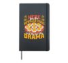 Here For The Deviled Eggs And The Family Drama Thanksgiving Hardcover Journal, Black
