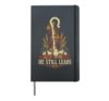 He Still Leads Christian Sheep Grapes Wheat Hardcover Journal, Black