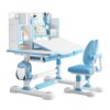 HEVIRGO Kids Desk and Chair Set, Height Adjustable, 0-50 ° Tilted Desktop