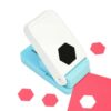 Hexagon Craft Punch Lever Press Card Making Cutter Tool