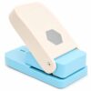 Hexagon Paper Punch, 1.5 Inch Hexagon Punch for Scrapbooking and Card Making, Zinc Alloy Craft Cutter with Lock for 100-200 GSM Paper, Journals, Gift Tags and Collages