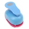 Hexagon Paper Punch, Lever Action Shape Punch for Card Stock Scrapbooking, Heavy-Duty Craft Punch for Handmade Cards Arts Fun Projects Random Colors, Style 2-Oval Shape