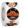 Heyfibro 500 PCS 1.5 Inch Happy Halloween Stickers Roll 4 Patterns Design