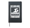 Hey Over Here I Found Bacon Funny Saying for Swimming Teas f Hardcover Journal, Black